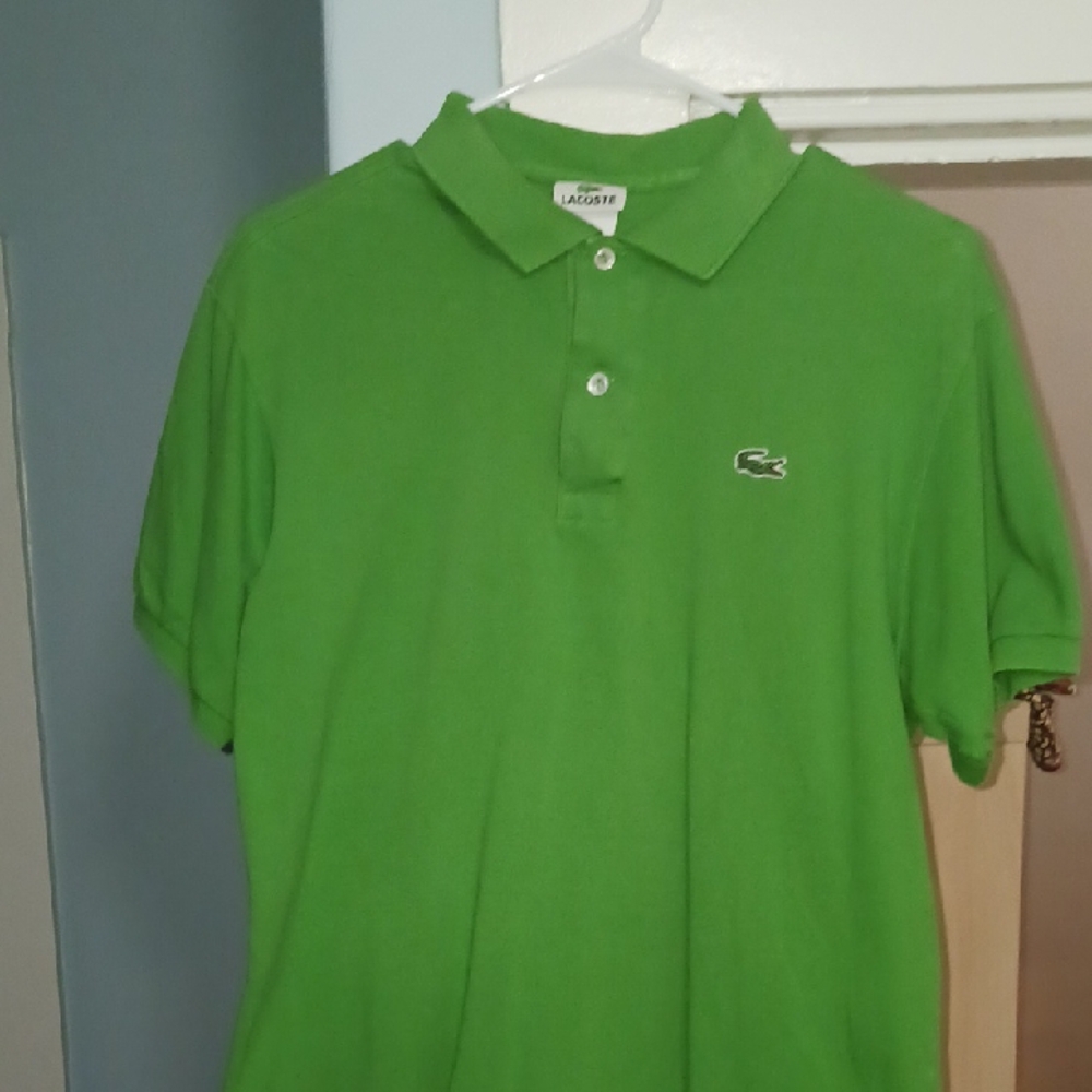 Lacoste Men's Green Polo Shirt